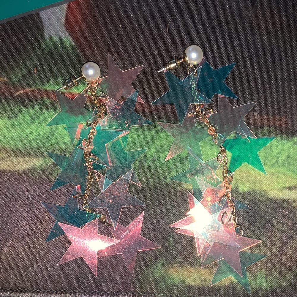 🆕Pearl & Iridescence Star Drop Earrings
